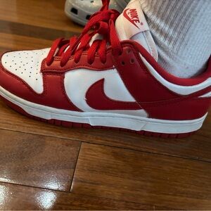 Nike Dunks women Red and White Sneakers